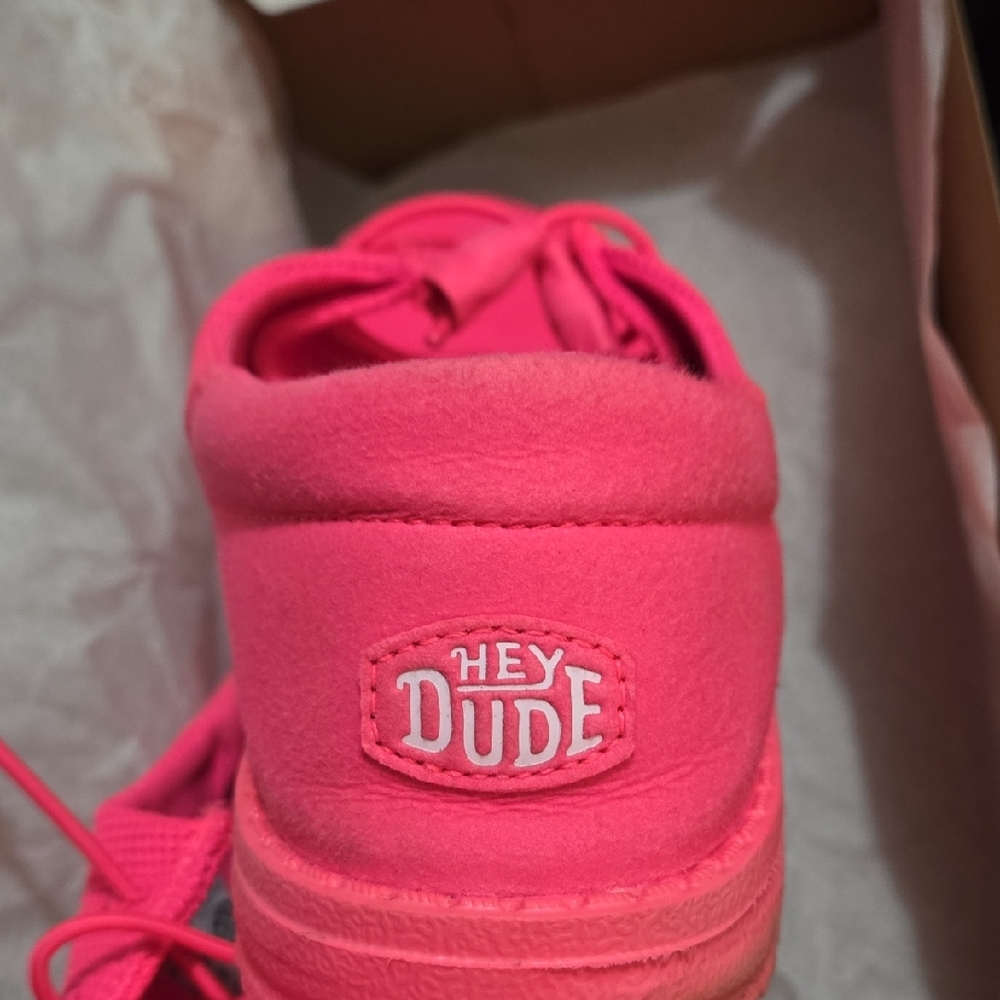 Hey Dude Vibrant Pink Sneakers - Picture 5 of 6